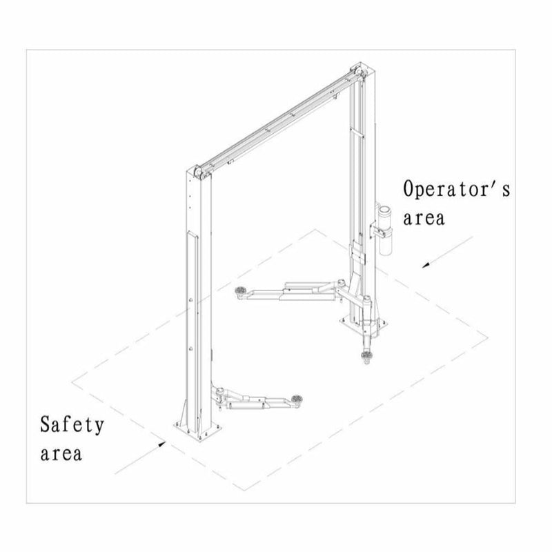 Elevate Your Garage Experience with the L1200L 2-Post Overhead Auto Lift - 12,000 lb Capacity Truck Hoist!