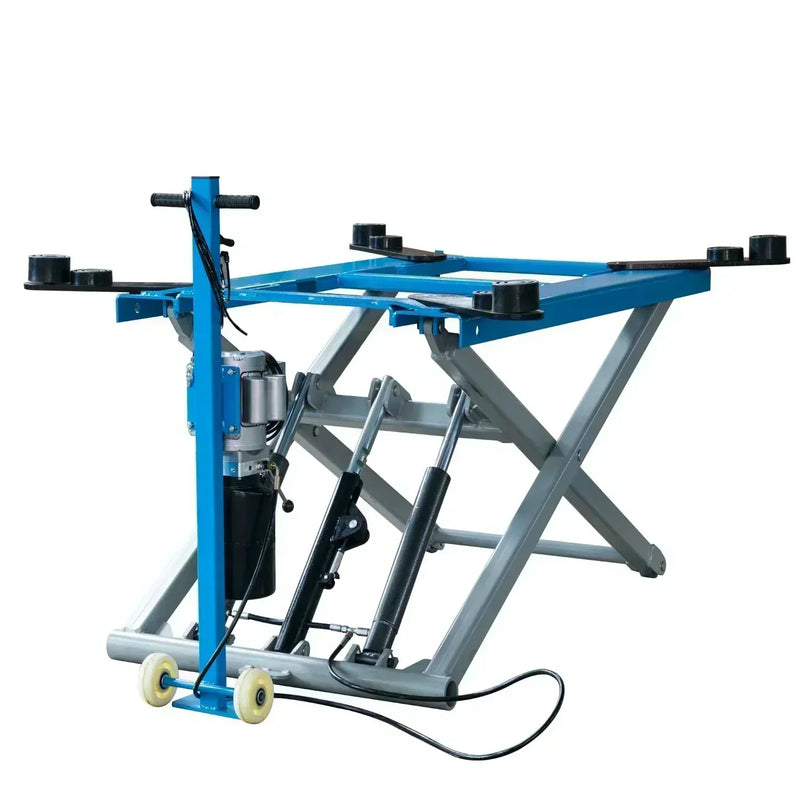 Heavy-Duty 6200 LB Mid Rise Hydraulic Scissor Automotive Lift - Portable and Versatile Tool for Your Garage!