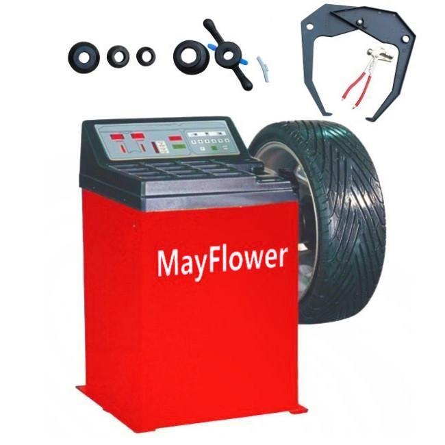 Mayflower Red Edition 800 Heavy-Duty Tire Balancer – Professional Wheel Balancing Machine for Cars