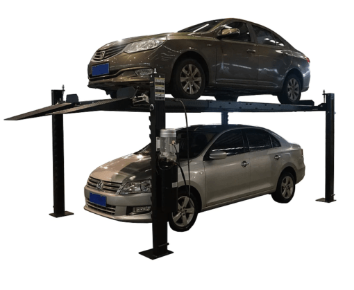 Mayflower Heavy-Duty 8000 lbs Blacksmith Four-Post Car Lift for Efficient Vehicle Storage and Service