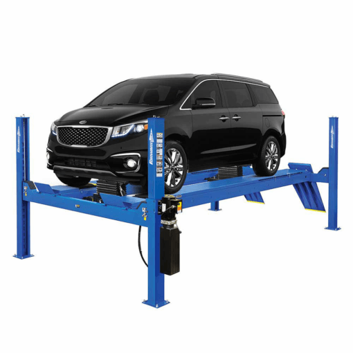 Experience Exceptional Precision with the Forward Lift CRA14-EL 14,000 lb. ALI Certified Alignment Four-Post Lift – Accommodates Up to 215” Wheelbase!