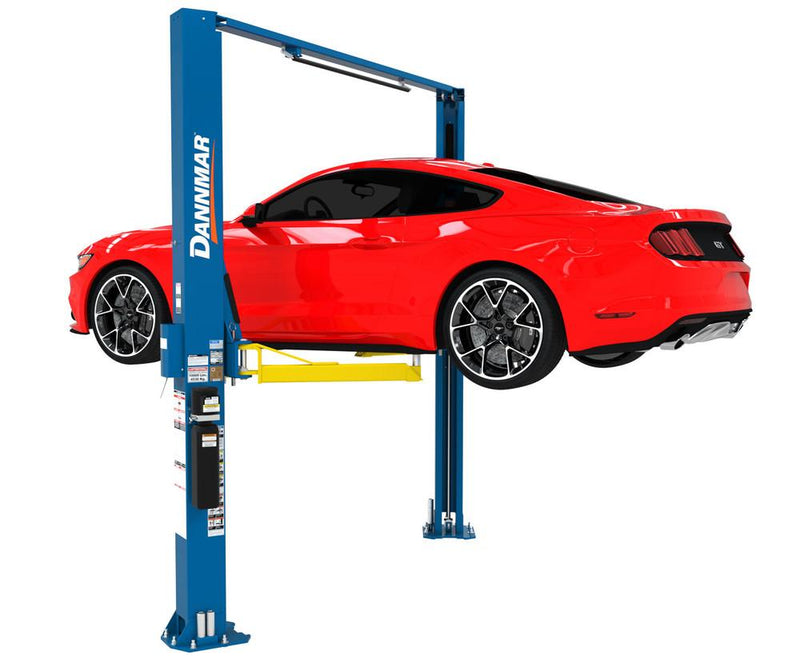 Elevate Your Garage Experience with the Dannmar D2-10A Asymmetric Two-Post Lift - 10,000 lbs Capacity with Stackable Pads and Adapters!