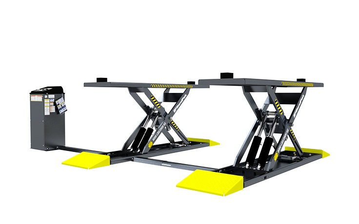 Elevate Your Experience with the MDS-6EXT Mid-Rise Scissor Lift – 6,000 lb Capacity and Extended Open-Center Platform!