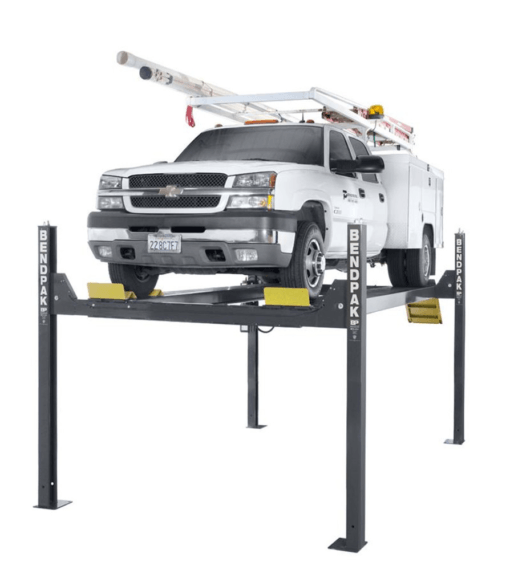 Heavy-Duty 14,000 lb Capacity Four-Post Lift - 82" Tall Rise for Maximum Accessibility