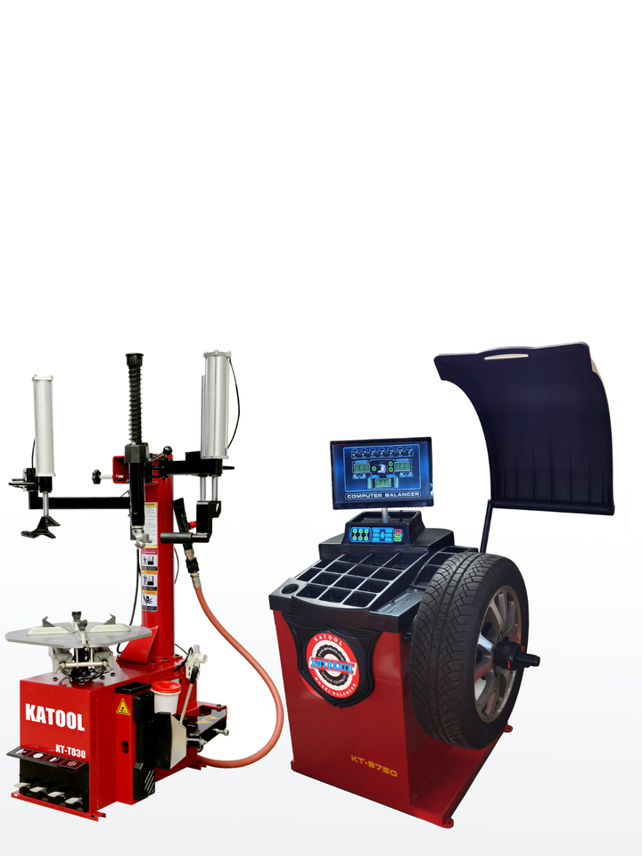 Ultimate Katool Tire Changer & Wheel Balancer Combo - Powerful 2.0 Motor for 26" Rims