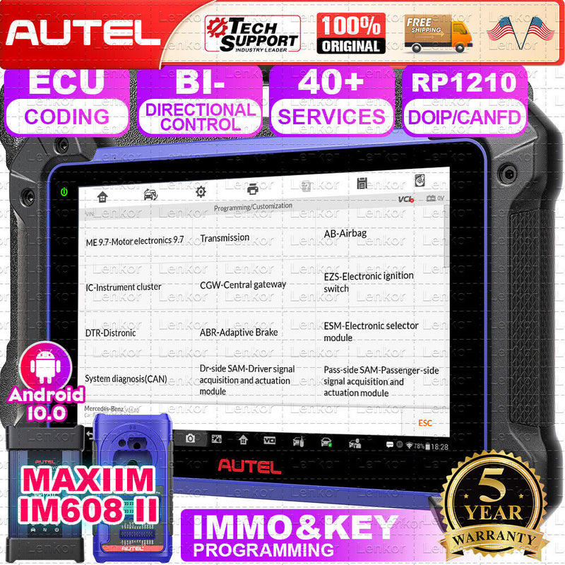 Autel MaxiIM IM608 II & IM608S PRO II - Advanced Key Programming & Car Diagnostic Scanner