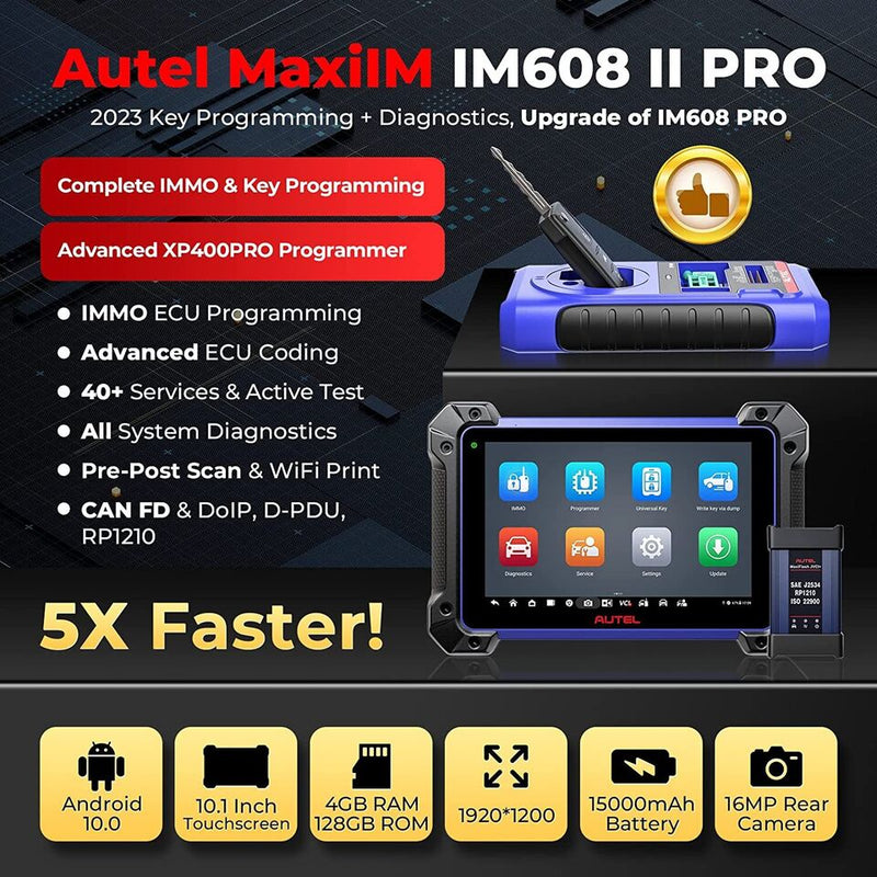 Autel MaxiIM IM608 II & IM608S PRO II - Advanced Key Programming & Car Diagnostic Scanner