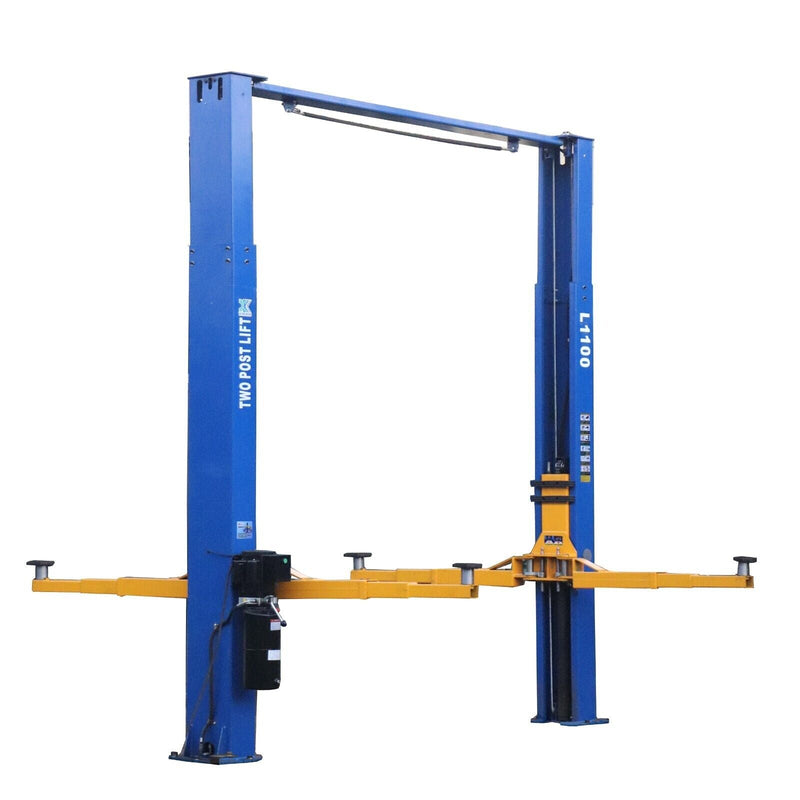 Elevate Your Ride: 10,000 lbs Capacity 2-Post Car Lift L1100 - Overhead Clear Floor Design for Auto and Truck Hoisting