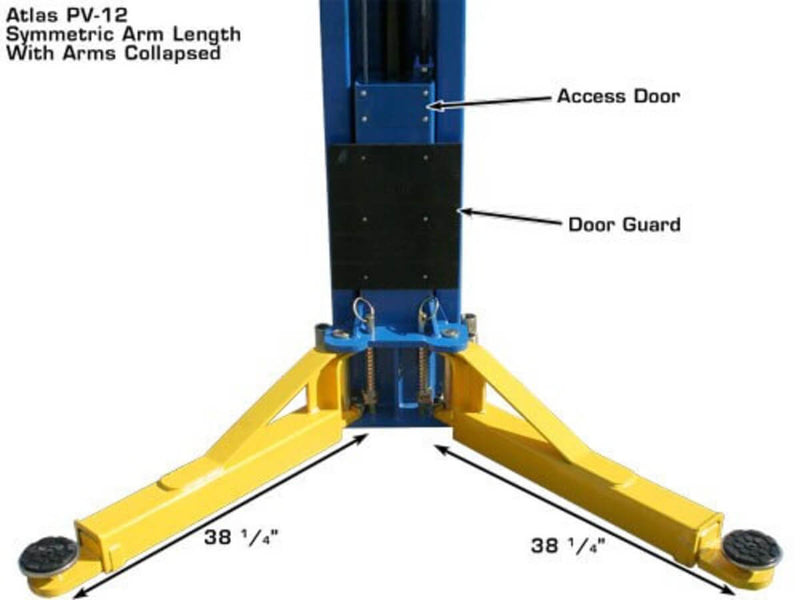 Atlas PV12PX Heavy-Duty 12,000 lbs Dual Post Overhead Lift for Ultimate Performance