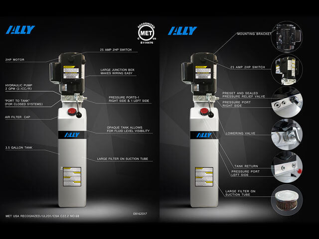 Premium Atlas Platinum ALI Certified 9,000 lbs Baseplate Lift - Model ATEAP-PVL9BP