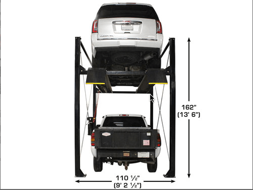 Atlas Garage PRO7000ST - 7,000 lbs Heavy-Duty Super Tall 4-Post Car Lift