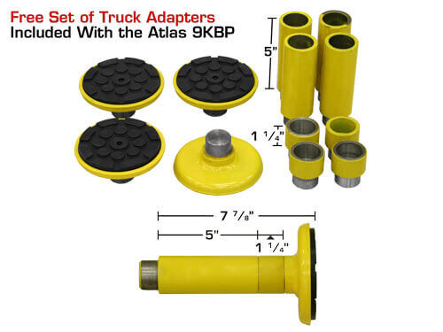 Atlas 9KBPX Heavy-Duty 9,000 lbs Two-Post Baseplate Car Lift