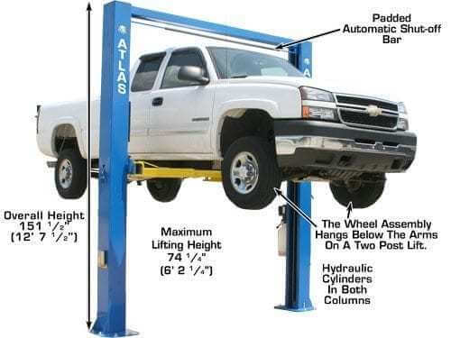 Atlas OHX10000X 10,000 lbs Premium Extra Tall 2 Post Overhead Lift - Elevate Your Service Experience