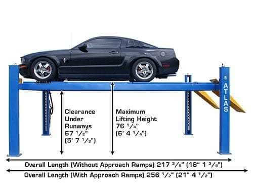 Atlas 414A Heavy-Duty 14,000 lb 4-Post Car Alignment Lift