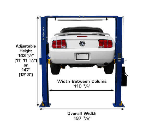 Atlas PV10PX Heavy-Duty 10,000 lbs Dual Post Overhead Lift