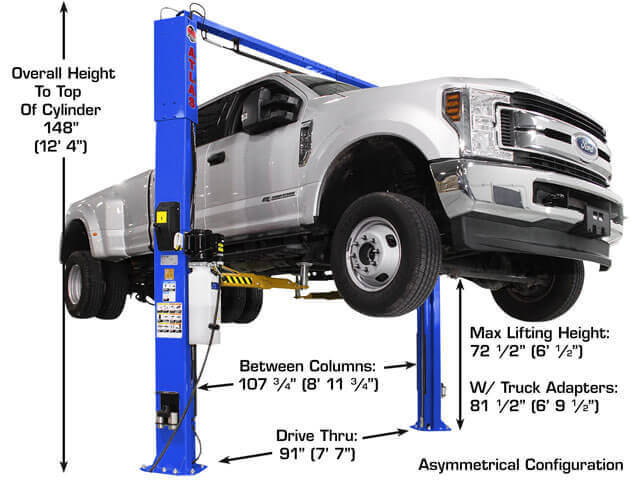 Elevate Your Garage Experience with the Atlas Platinum PVL10 ALI Certified 10,000 lbs 2-Post Overhead Lift!