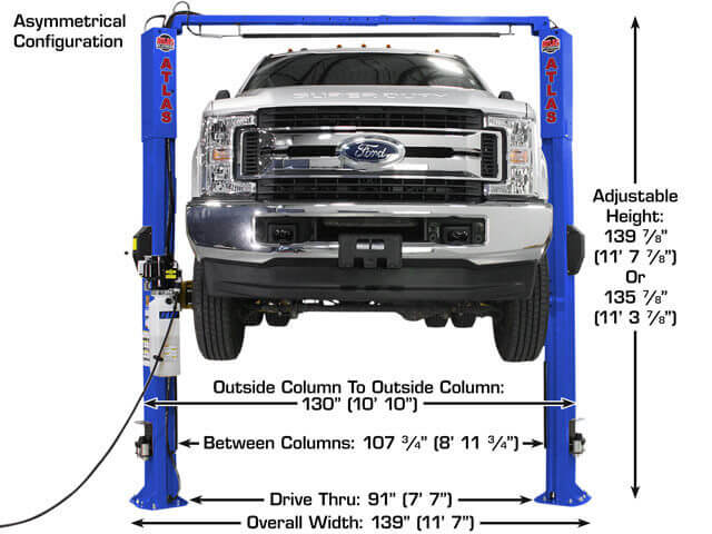 Elevate Your Garage Experience with the Atlas Platinum PVL10 ALI Certified 10,000 lbs 2-Post Overhead Lift!