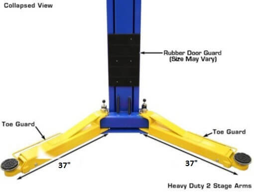 Atlas OHX10000X 10,000 lbs Premium Extra Tall 2 Post Overhead Lift - Elevate Your Service Experience