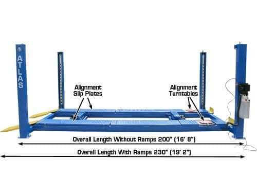 Atlas PK-412A Heavy-Duty 12,000 lbs 4-Post Car Alignment Lift