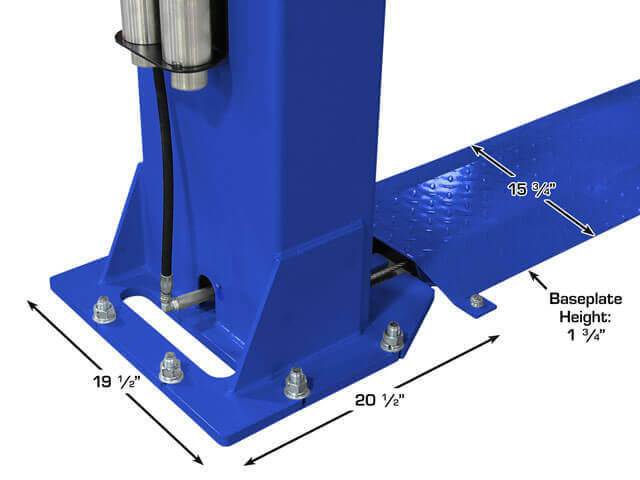 Premium Atlas Platinum ALI Certified 9,000 lbs Baseplate Lift - Model ATEAP-PVL9BP