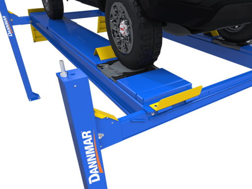 Dannmar D4-12A 12,000 lbs. Capacity Four-Post Alignment Lift with Slip Plates and Turnplates - Perfect for Precision Vehicle Care!