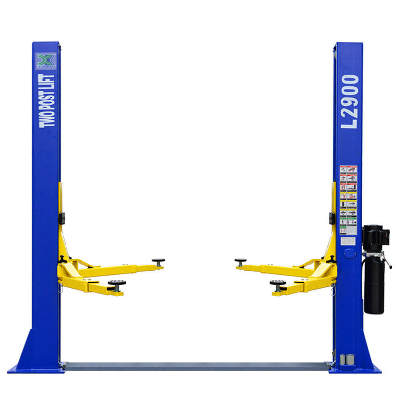 Premium 9,000 LB L2900 2-Post Vehicle Lift - Perfect for Cars & Trucks - 220V Power