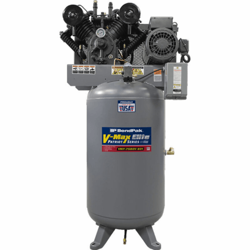 V-Max Patriot 7.5 HP Air Compressor with 80-Gallon Vertical Tank - Proudly Made in the USA!